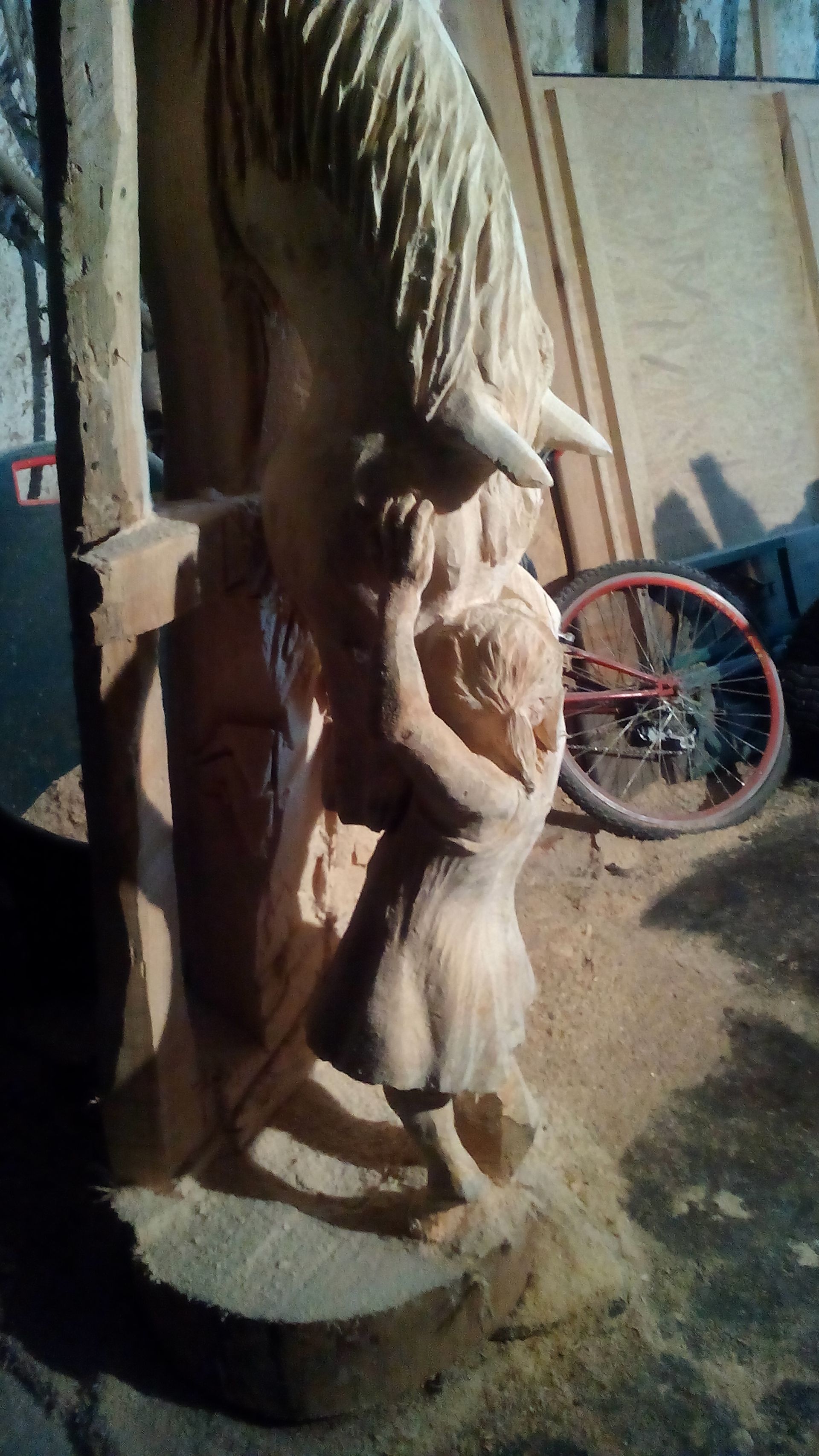 Holzskulptur 