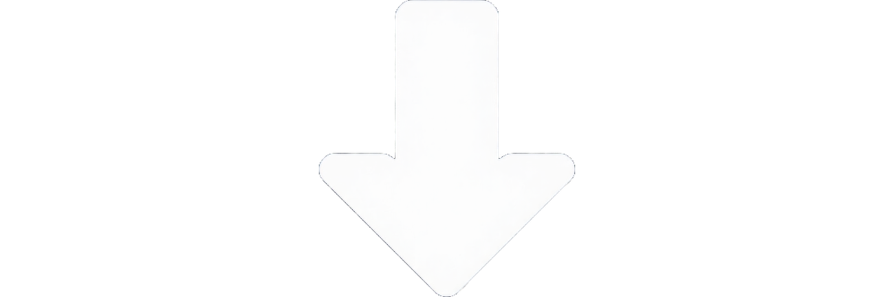 White downward arrow icon on a light background