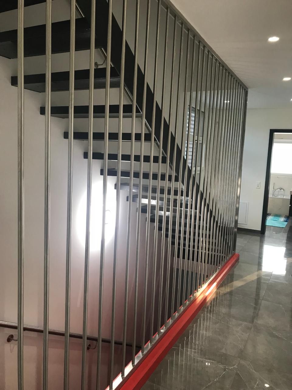 parapetto in acciaio