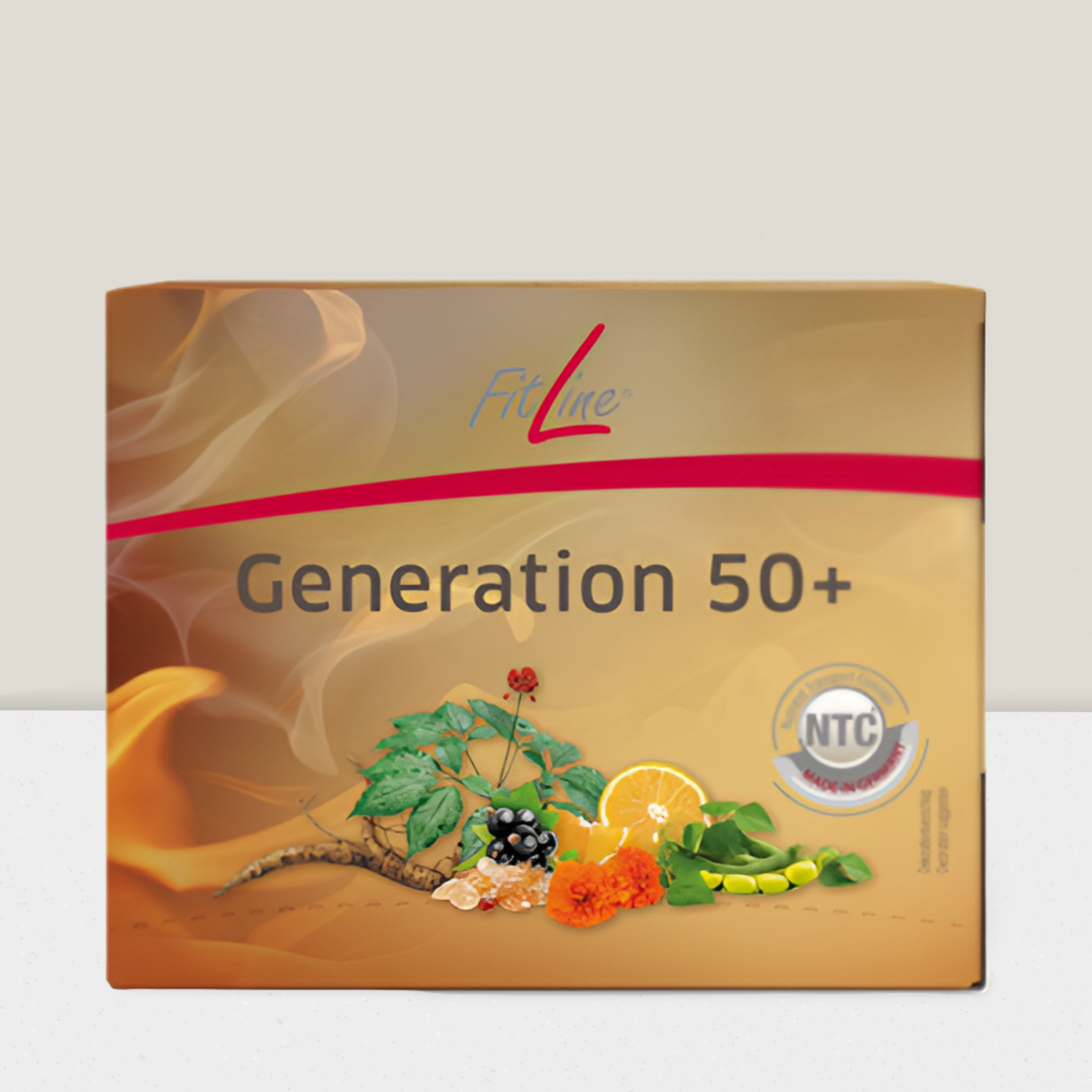 Auswahl an natürlichen Zutaten: Brombeeren, Orangenscheiben, Ringelblumen, Edamame, Wurzelgemüse und Zweige.