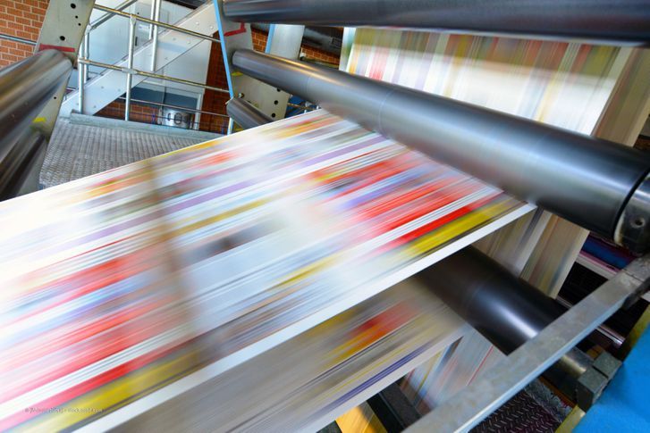 Drucker im Betrieb