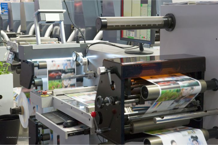 Verschiedene Drucker im Betrieb