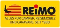 Un cartel amarillo que dice reimo todo para autocaravanas, caravanas y campers desde 1980