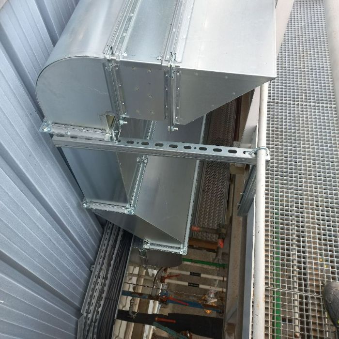 Caisson de reprise en tôle galvanisé avec porte filtre intégré
