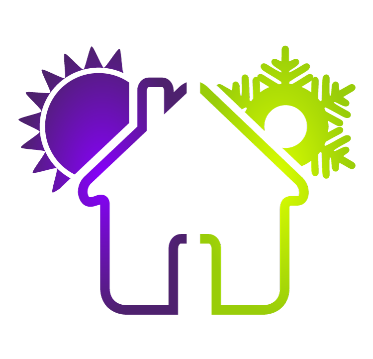 Pictogramme représentant le concept de climatisation réversible