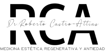 El logotipo del Dr. Roberto Castro Attias es en blanco y negro.
