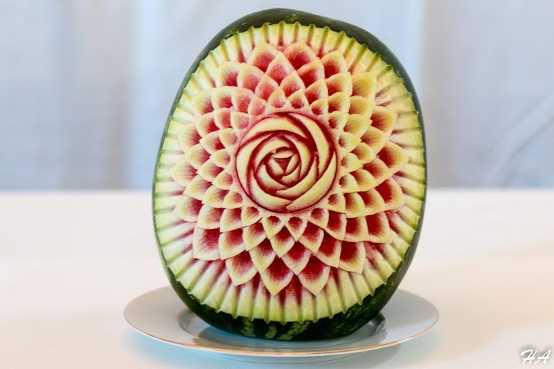 Pastèque décorée