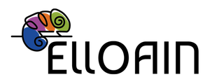 Un logotipo para una empresa llamada ea ello ain