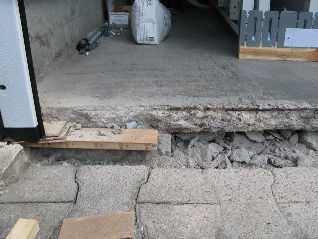 Baustelle zum Estrichkantenausgleich