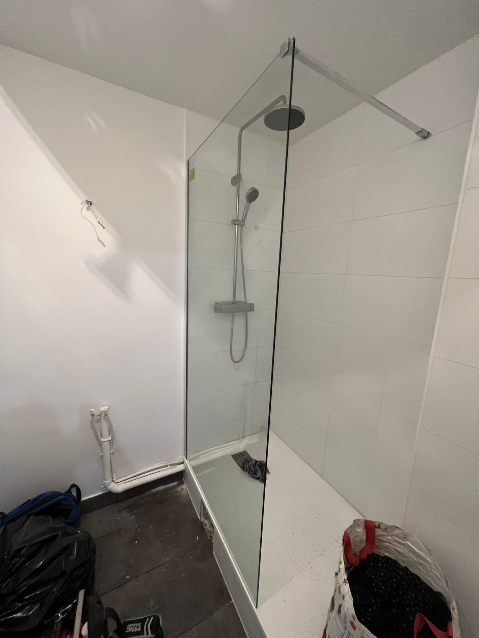 Finalisation d'une douche