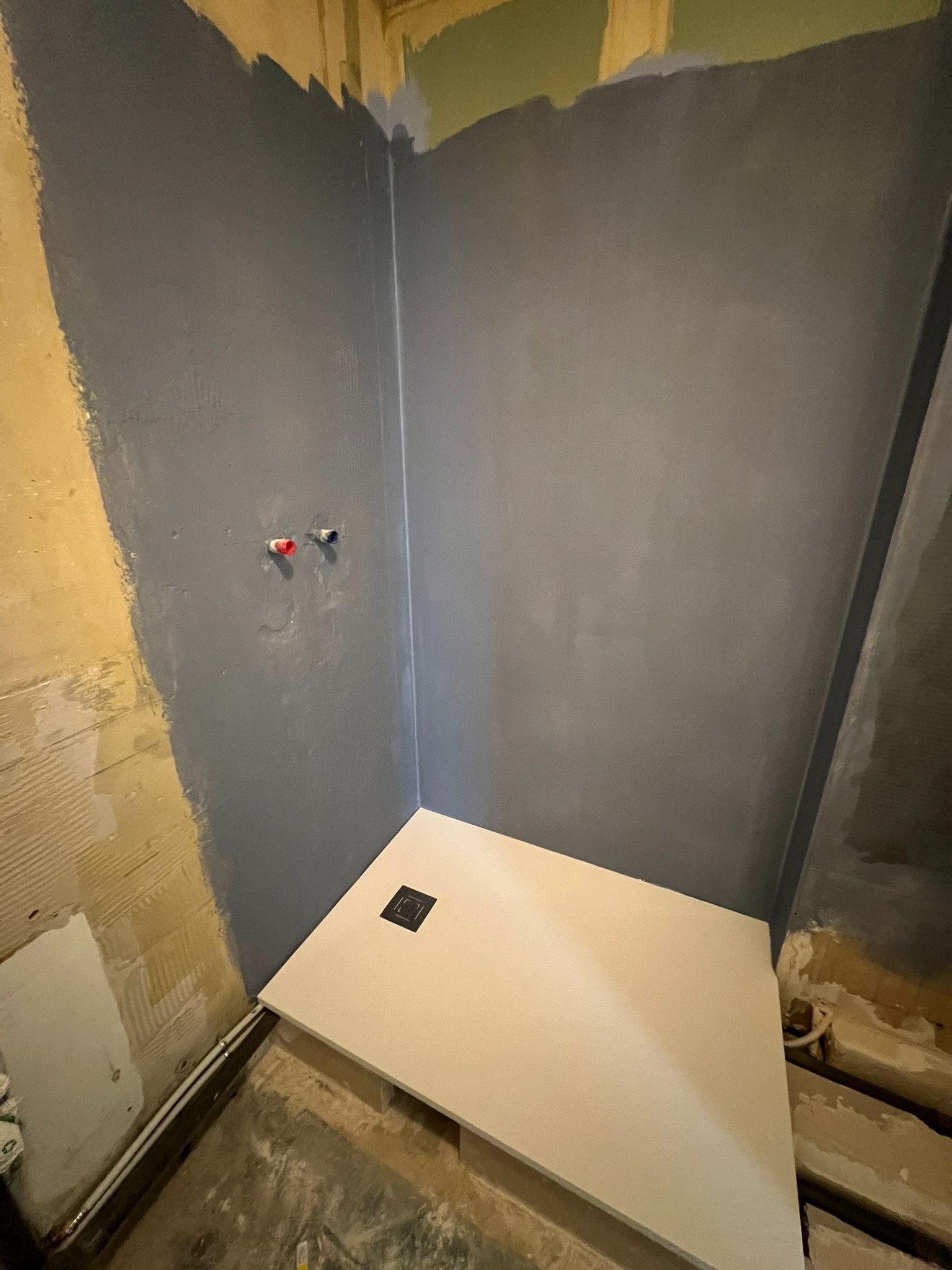 Création d'une douche