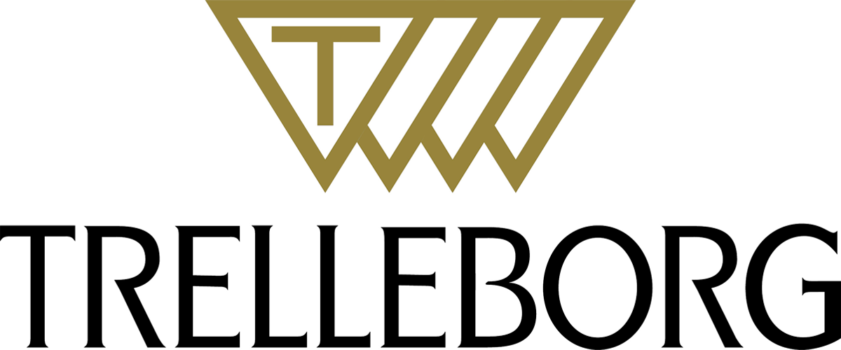 El logotipo de Trelleborg está sobre un fondo blanco.