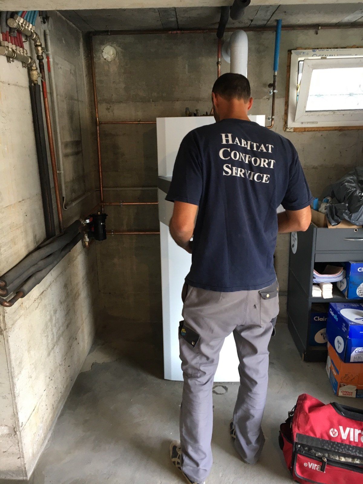 Intervention sur chaudière