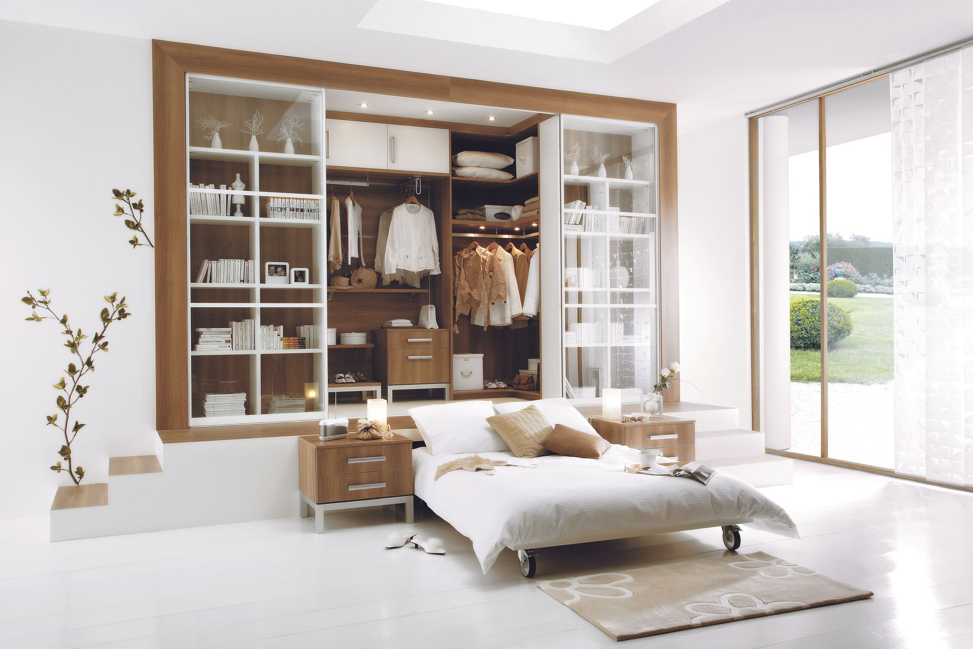 Maquette d'une chambre avec des rangements