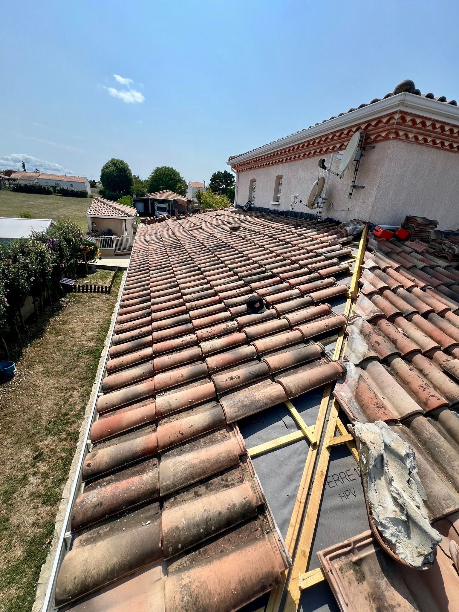 Mise en place des tuiles