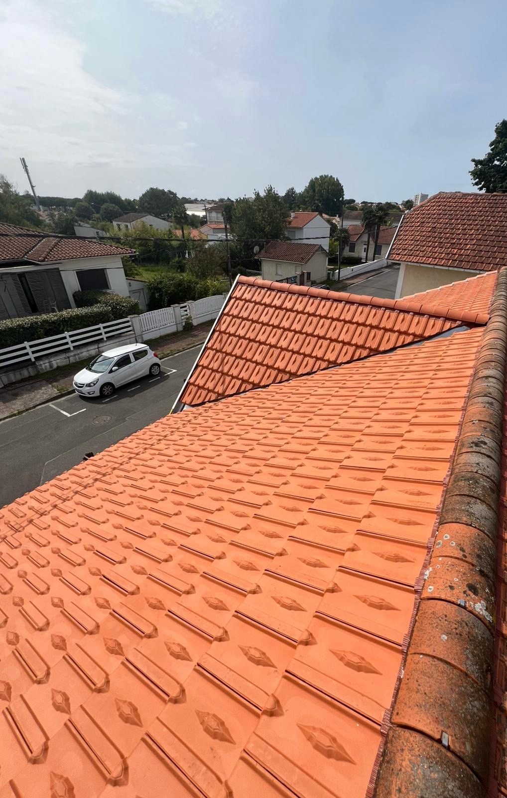 Réfection de toiture après pose des tuiles