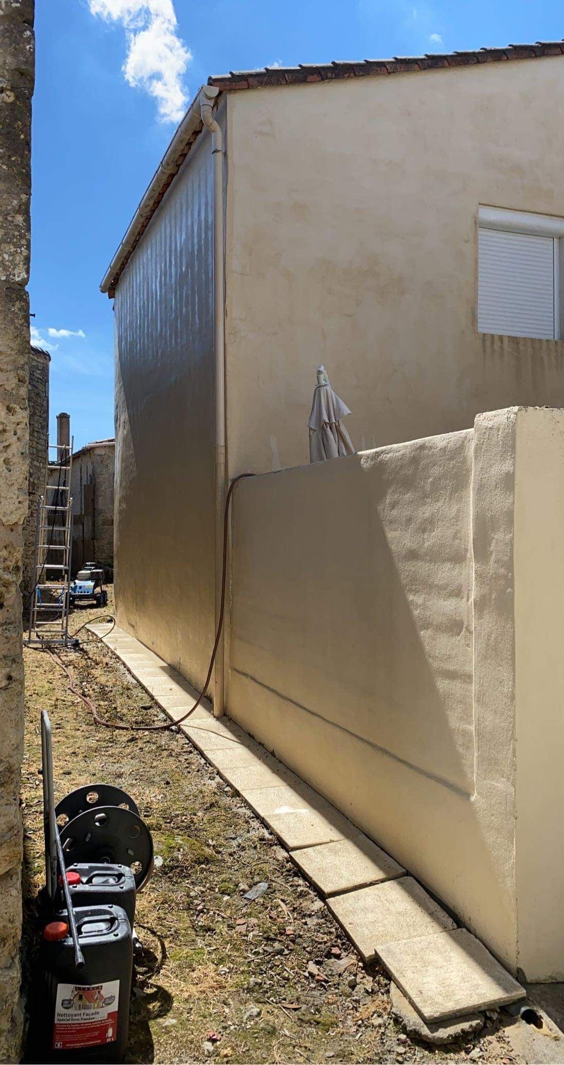 Façade après nettoyage