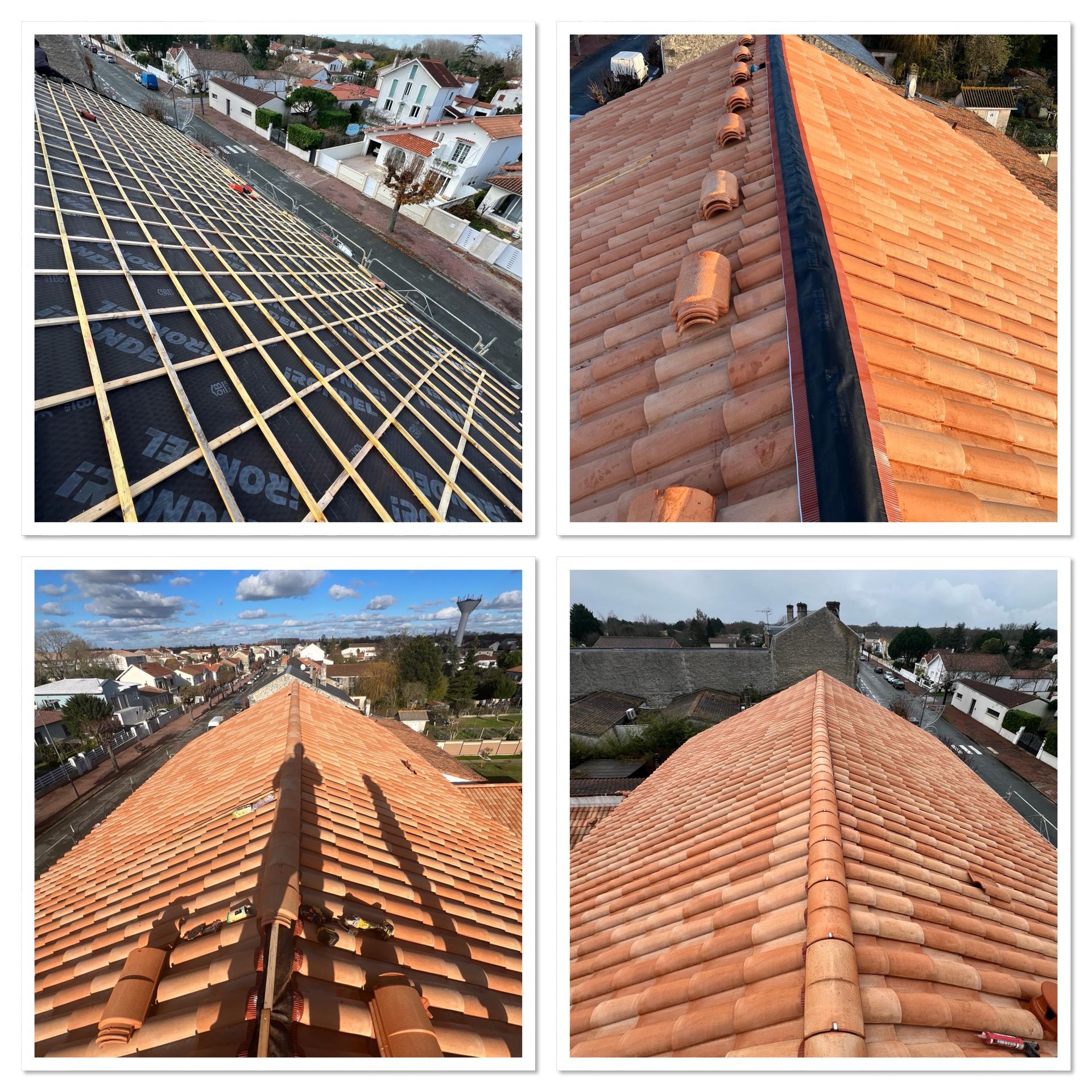 Montage de travaux de réfection de toiture