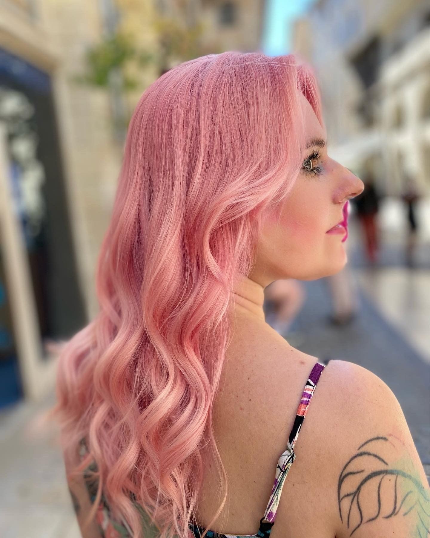 Cheveux rose