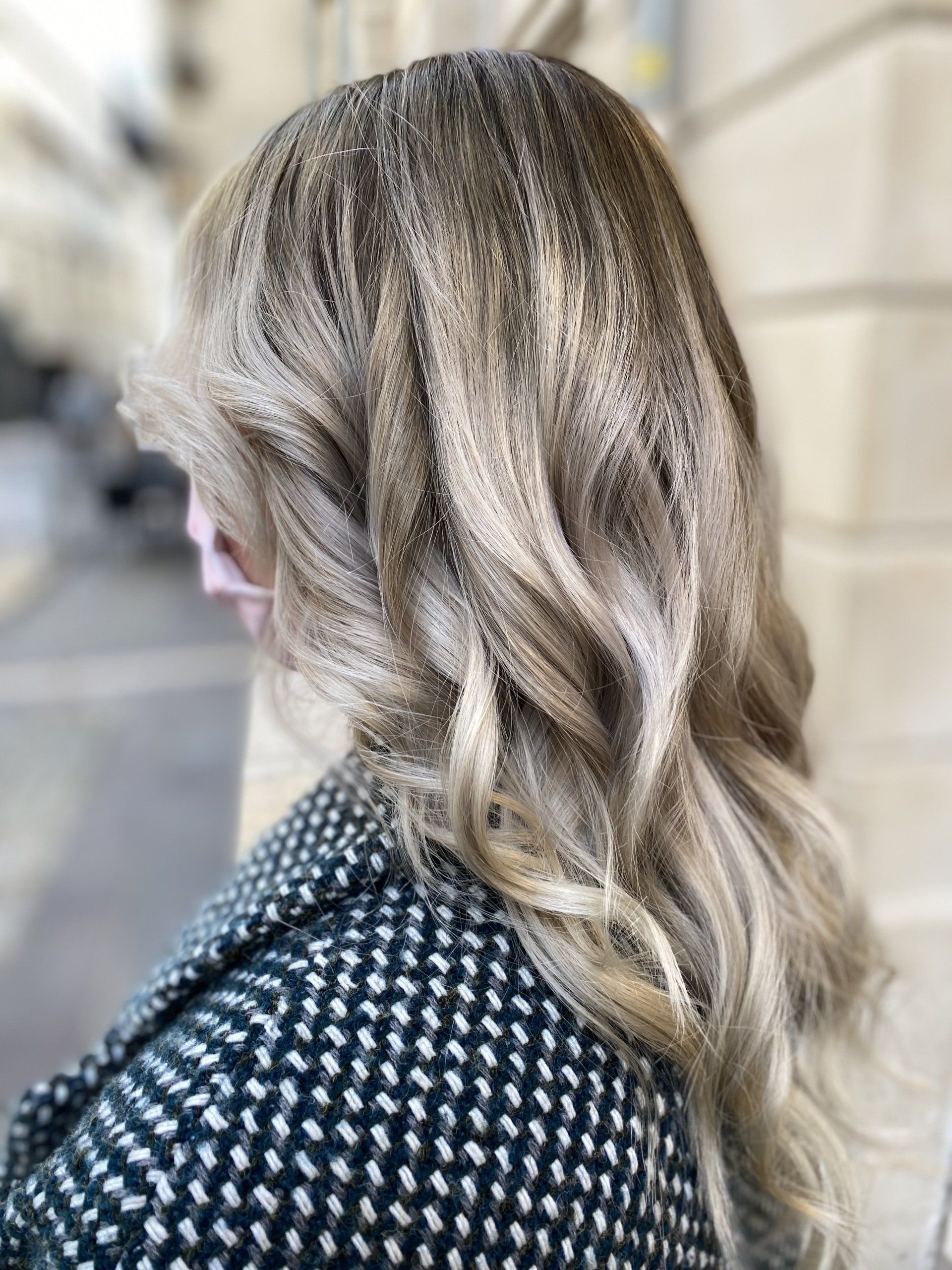 Coloration blond ombré