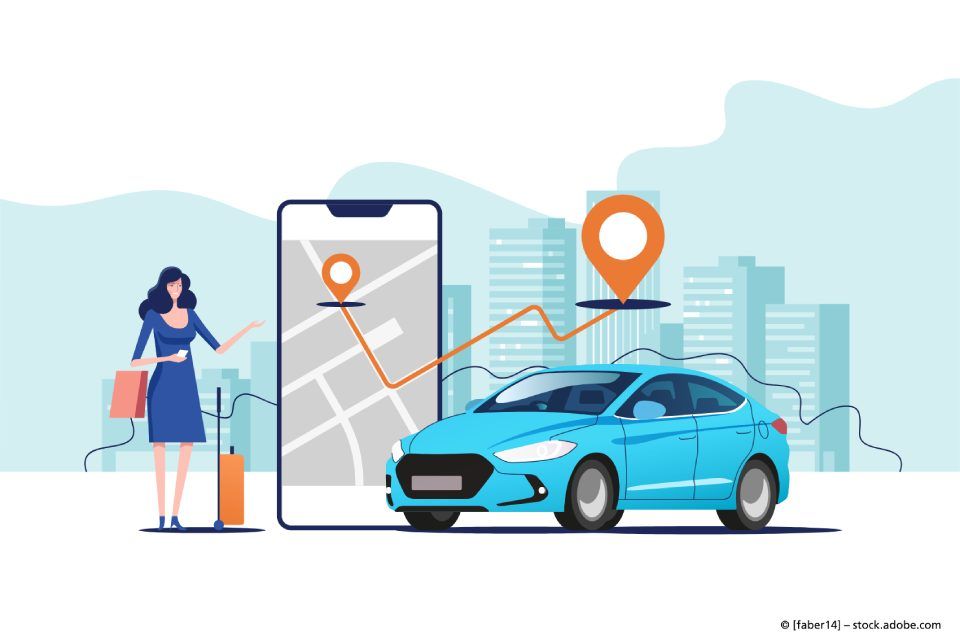 Taxi online bestellen: Taxi, App und Fahrgast