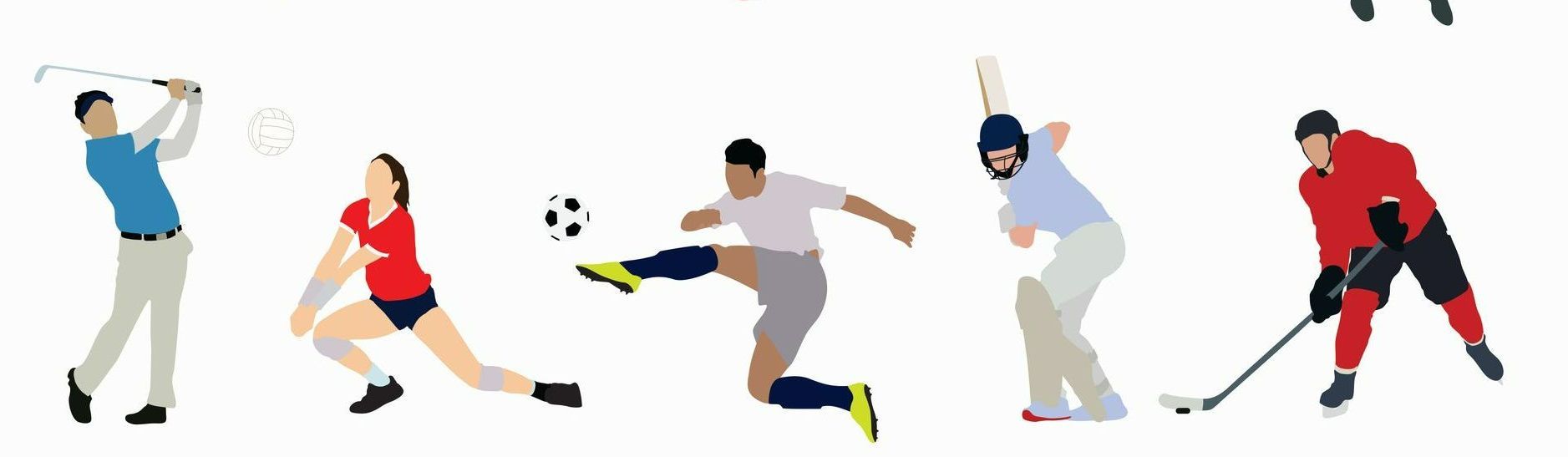 Des personnes qui jouent à un sport différent