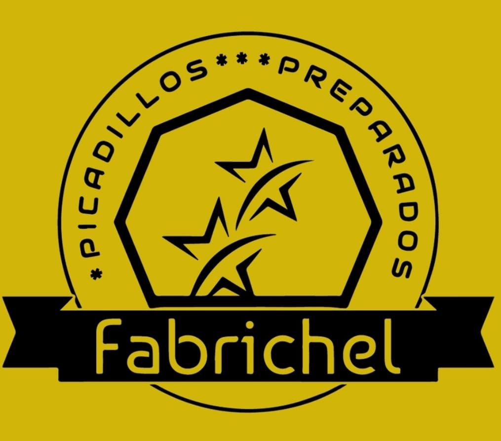 Logotipo de Fabriquel dorado y negro con diseño de estrella y el texto