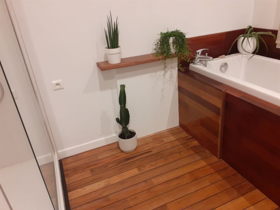 Rénovation d'une salle de bains en bois