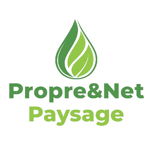 Logo : Goutte d'eau bleue et verte contenant des feuilles stylisées, texte 