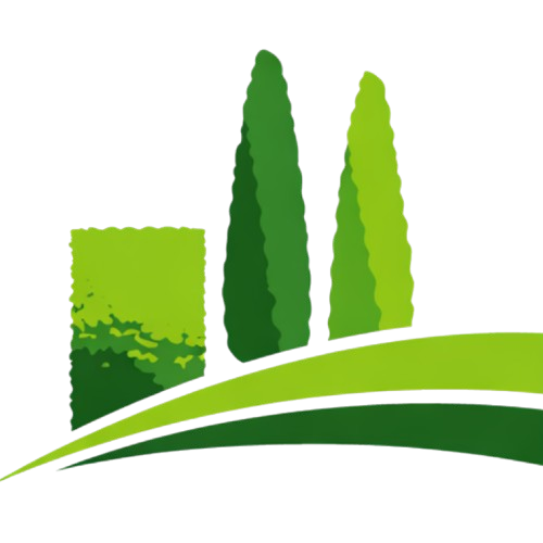 Logo : Goutte d'eau bleue et verte contenant des feuilles stylisées, texte