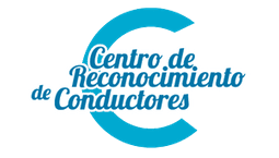 Logo azul y blanco del Centro de Reconocimiento de Conductores