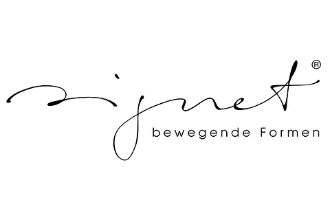 Schwarzes Schriftlogo mit der Aufschrift „jot“ und dem kleinen Text „bewegende formen“ auf weißem Hintergrund
