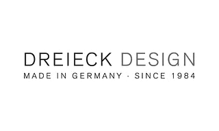 DREITECK DESIGN Logo in Schwarz mit dem Schriftzug „Made in Germany · Since 1984“ darunter