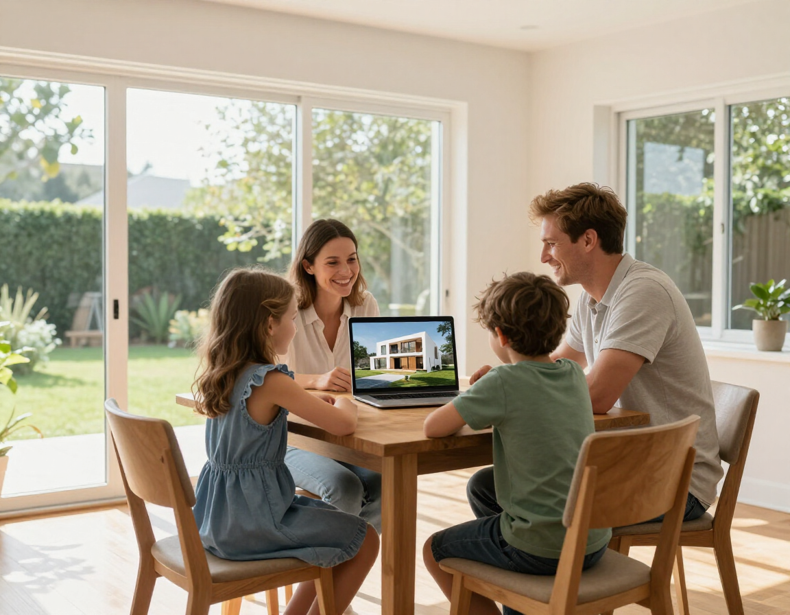 Padres planificando sin estrés