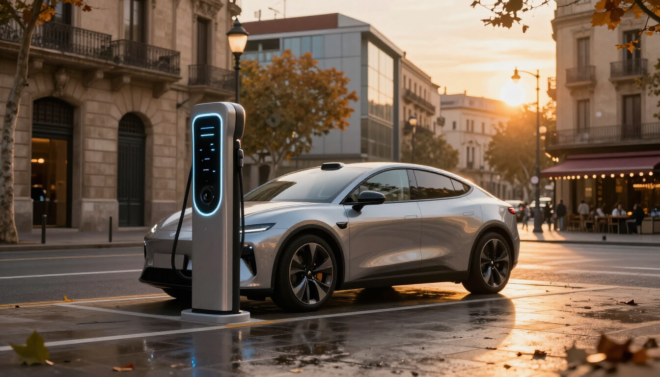 Coche eléctrico en Barcelona