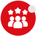 Icon Kundenzufriedenheit