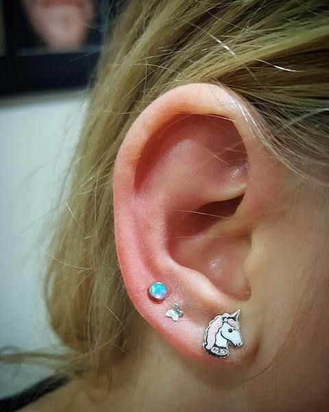 Piercing oreille Lobe - petit cheval