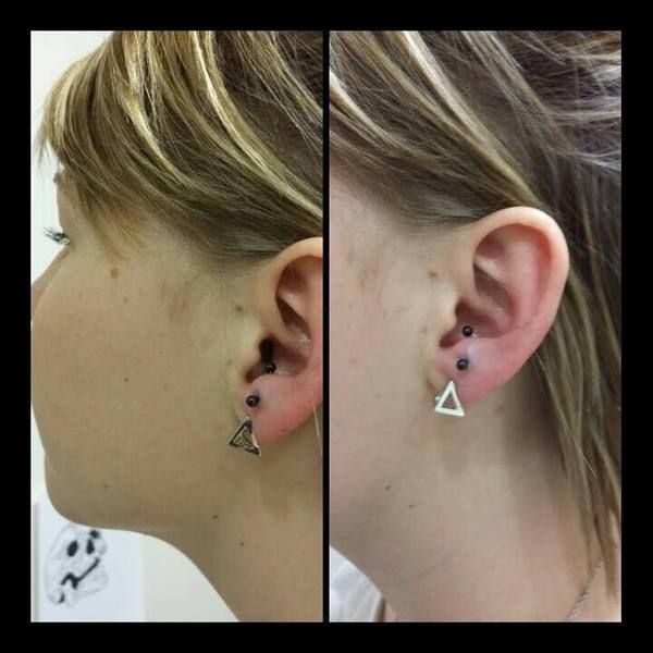Piercing oreille Anti-Targus - triangle