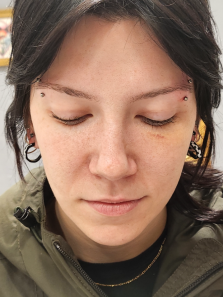 Piercing aux arcades