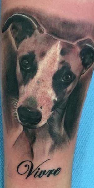 Seb, tatouage d'un chien