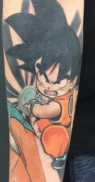 Seb, tatouage d'un personnage d'animé