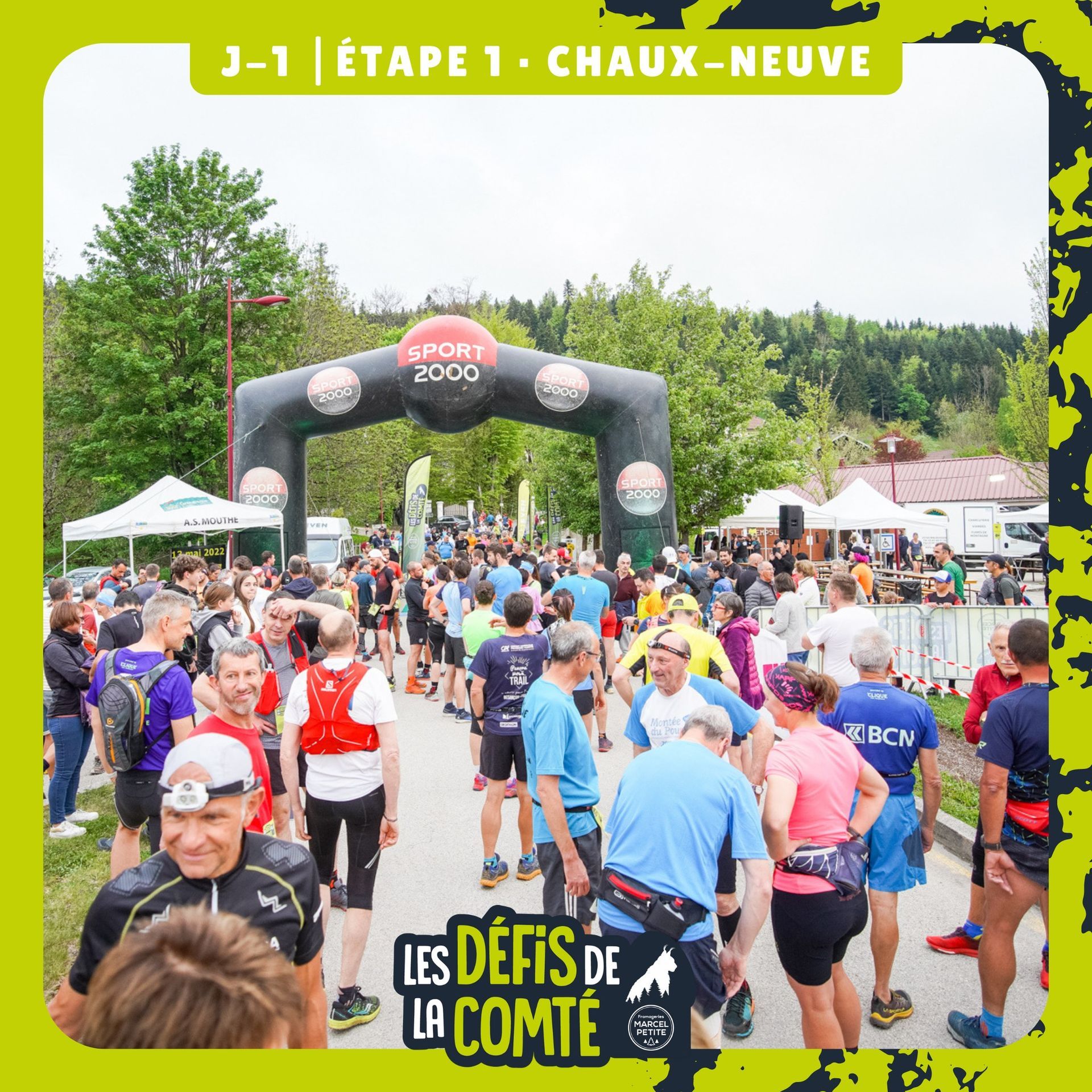 Participants des défis de la comté avant le départ