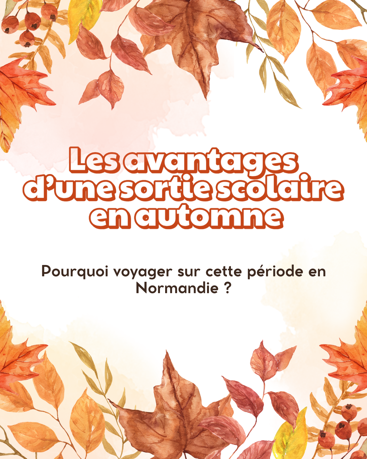 Sortie scolaire en automne