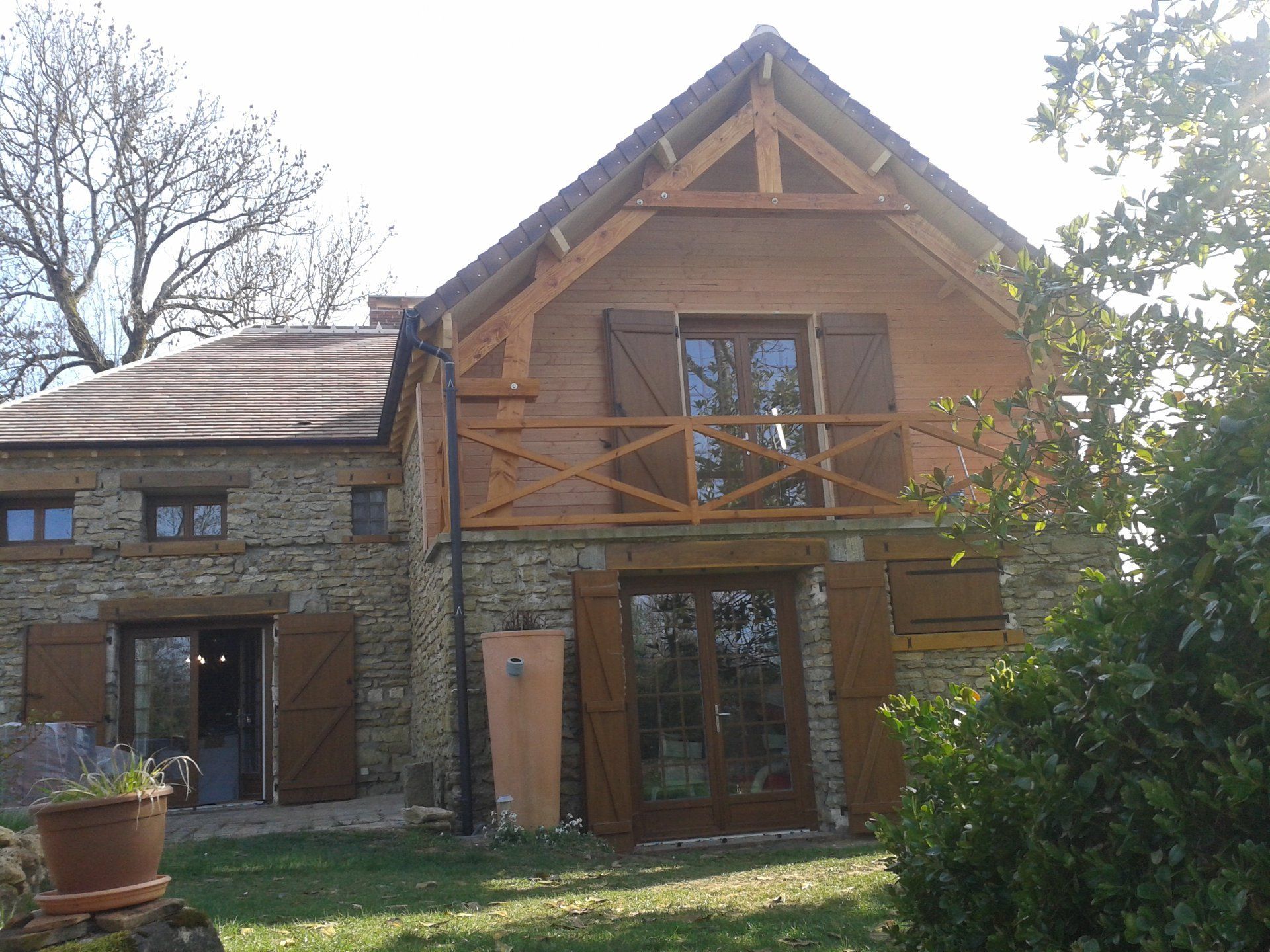 Extension de maison en ossature bois