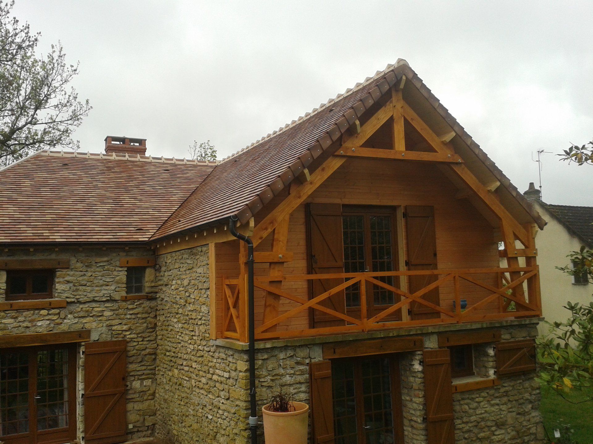 Extension d'ossature bois sur-mesure