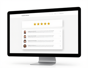Lösung: Bewertungs-Widget auf Website