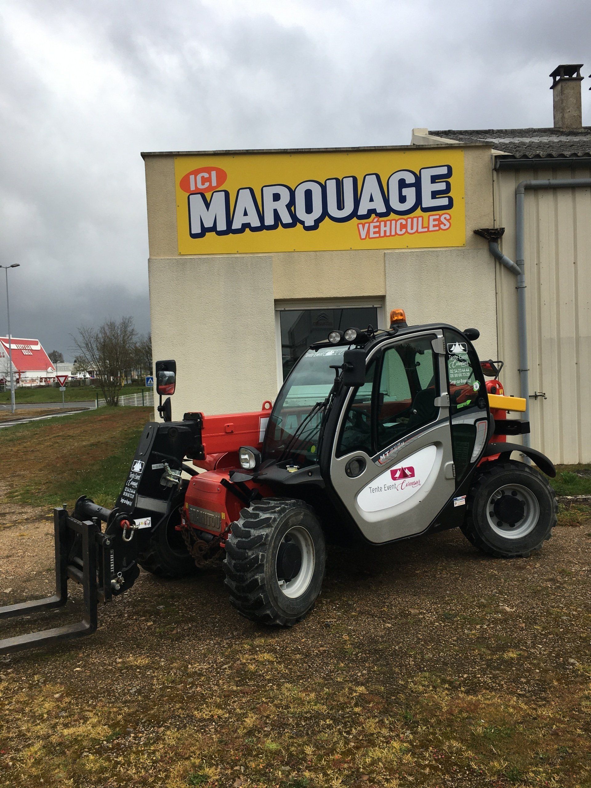 Marquage engin de chantier