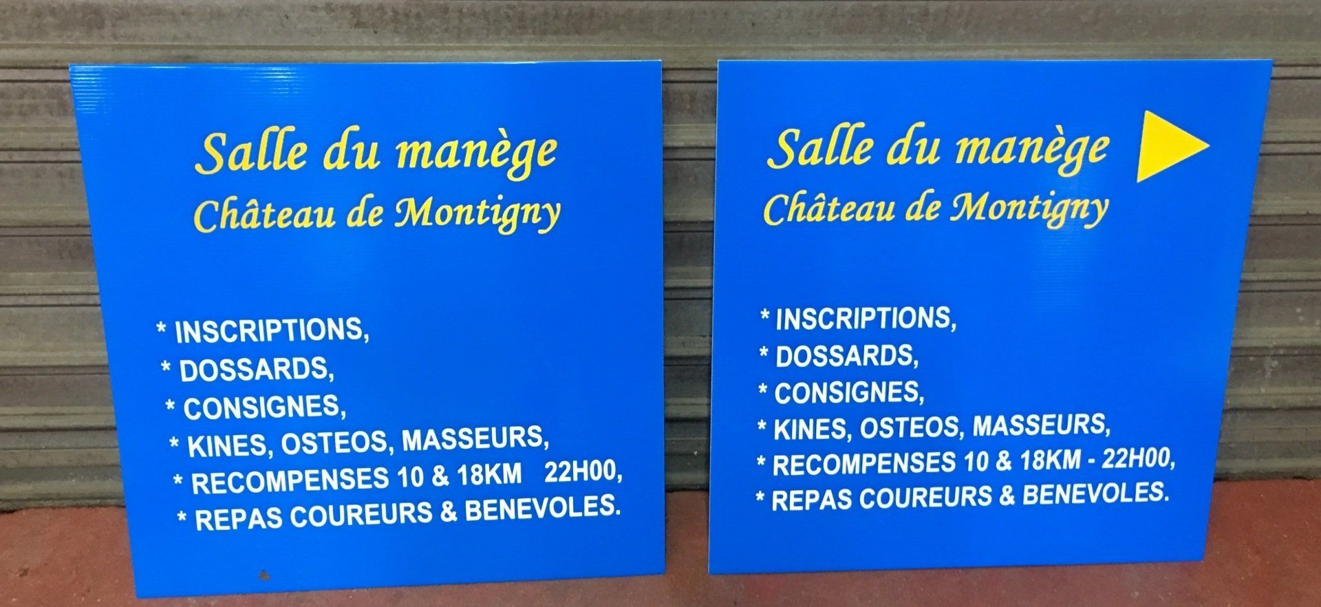 Panneaux signalétique réfléchissants