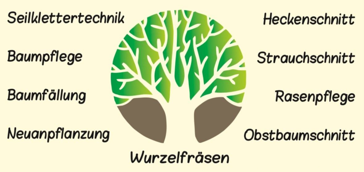 Grafik zur Veranschaulichung von Baumpflegediensten