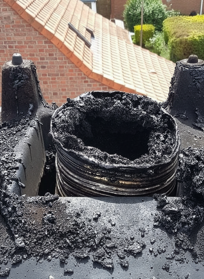 Un conduit plein de bistre.